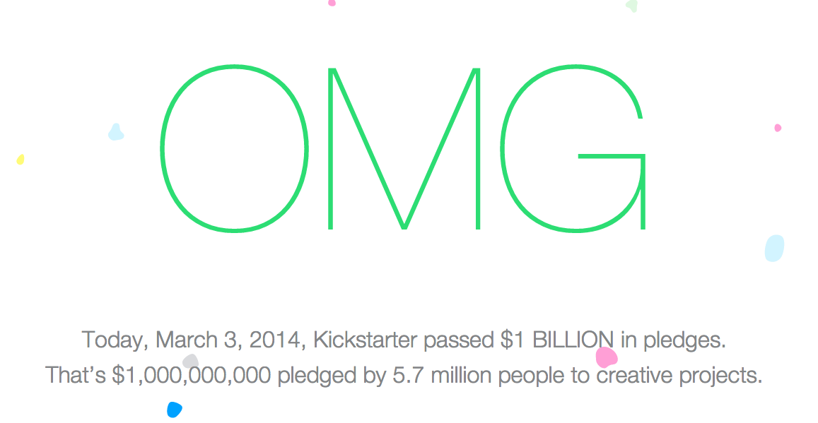 Extrait Kickstarter un milliard de dollars