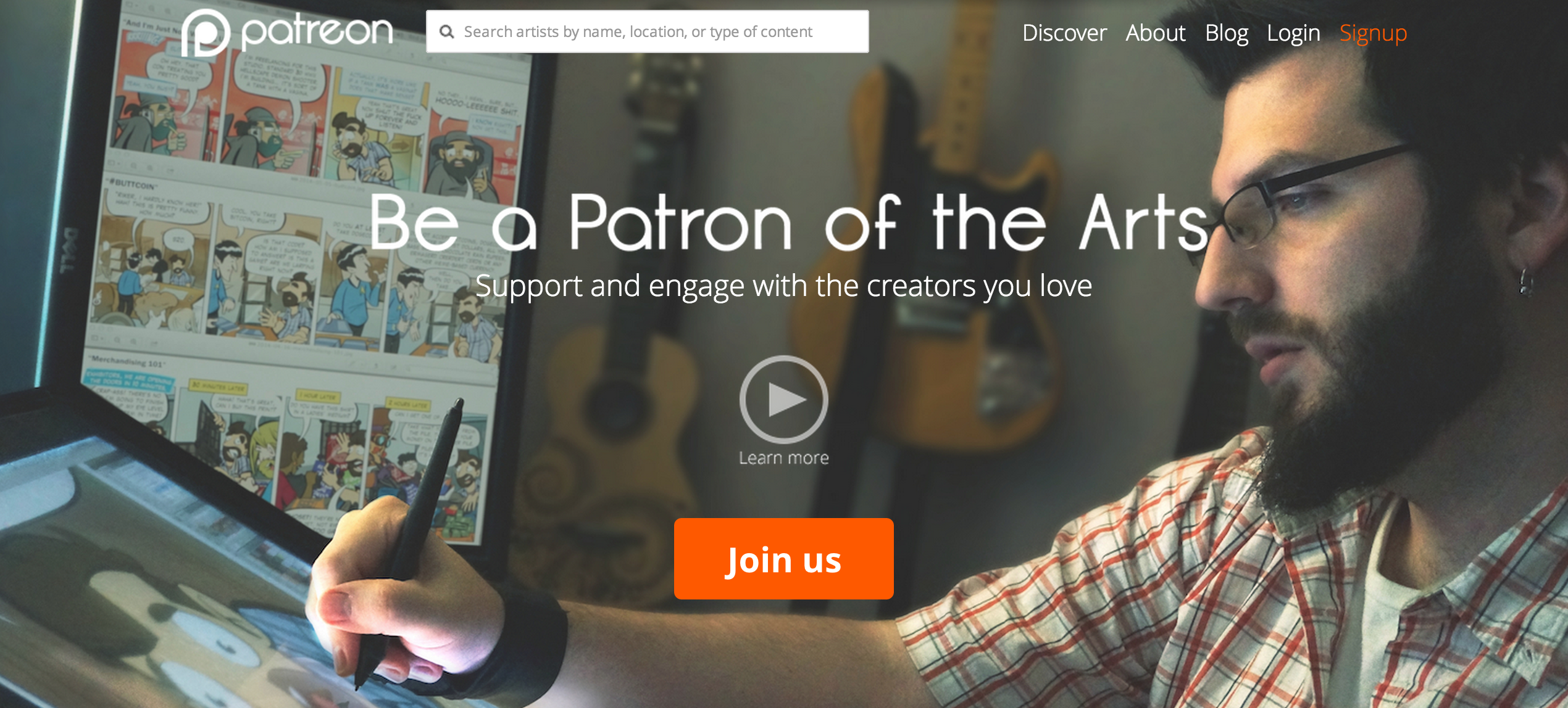 La plateforme de crowdfunding Patreon a levé $15m grâce à des venture capitalists dont Alexis Ohanian de Reddit et David Marcus de PayPal