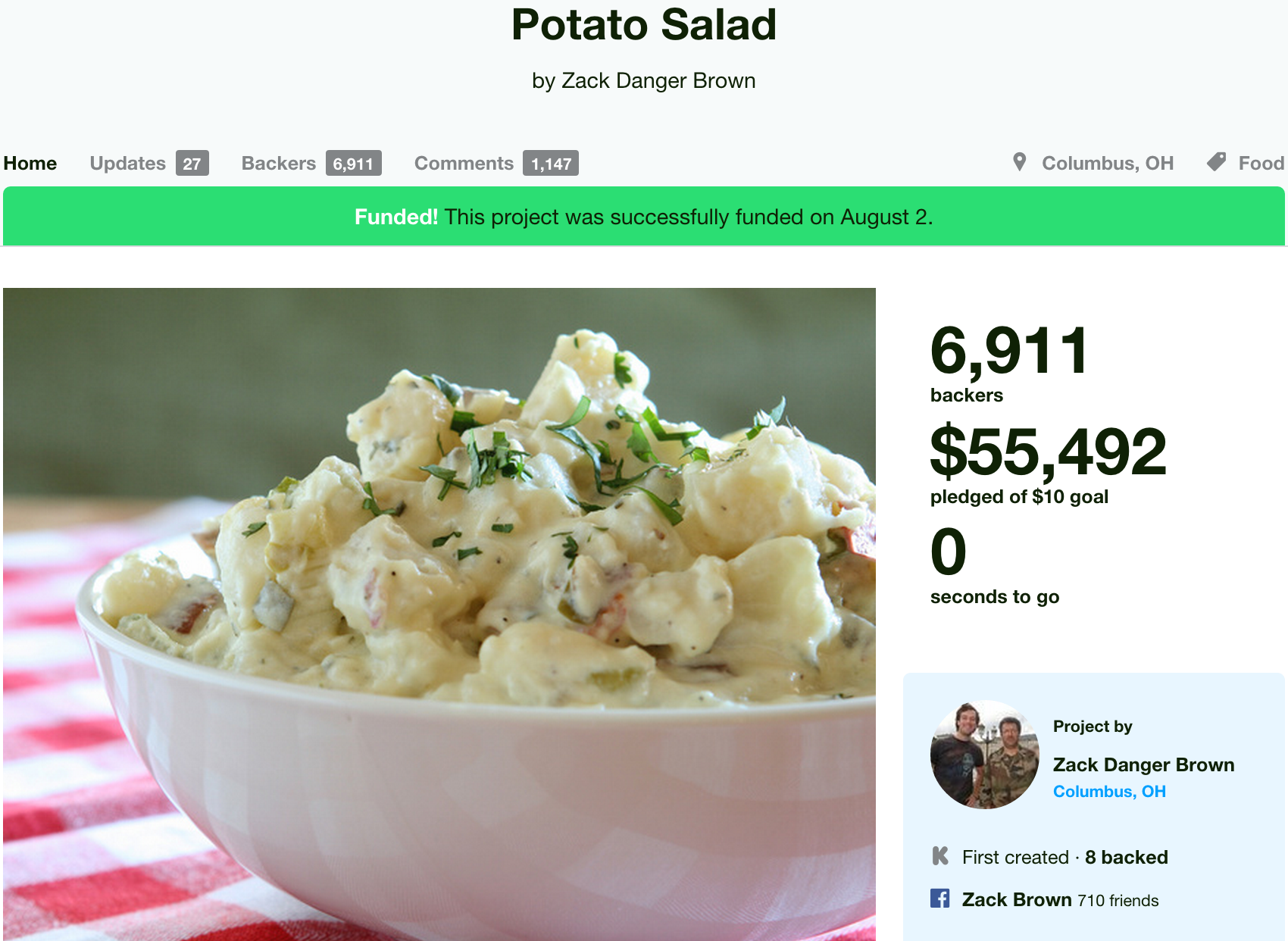 Capture d’écran Potato salad