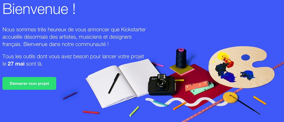 La plateforme de crowdfunding Kickstarter arrive en France