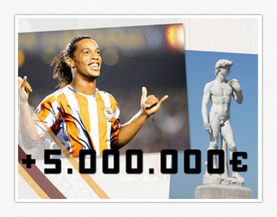 Ronaldinho et crowdfunding