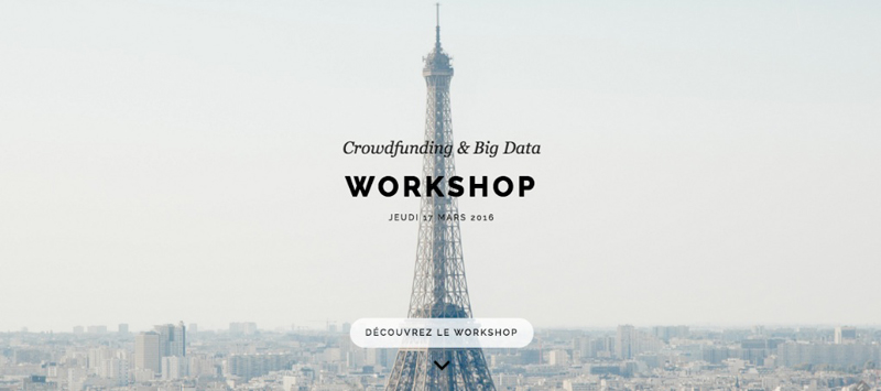 Workshop big data et crowdfunding