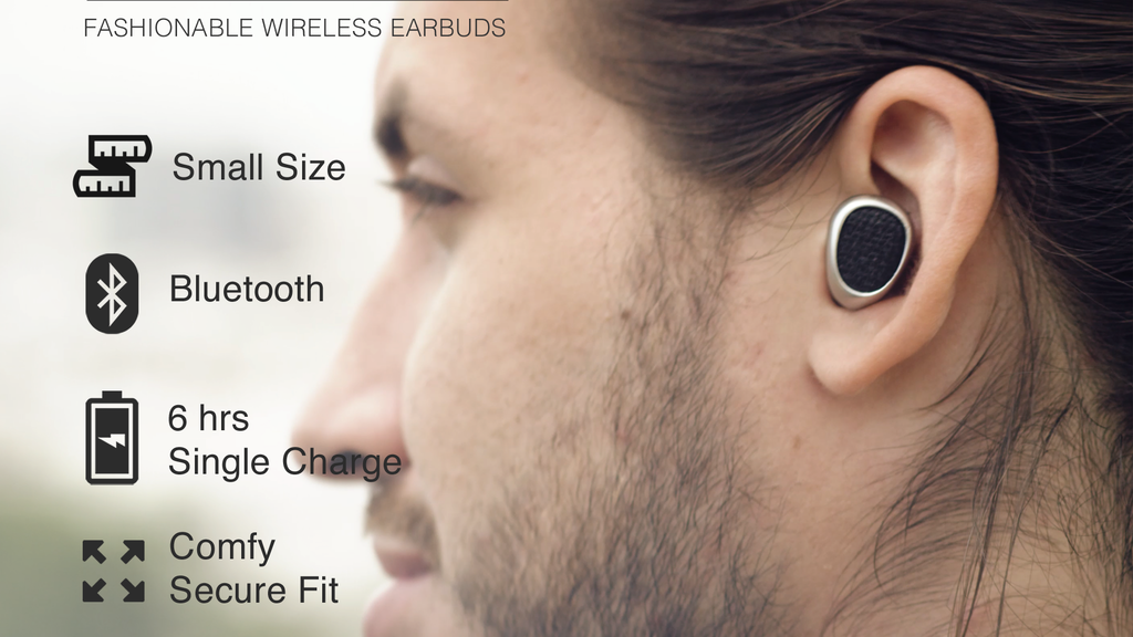 Truebuds - The World's Smallest Stereo Cordless Earbuds project video thumbnail