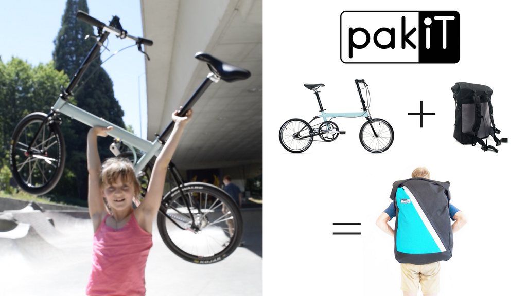 pakiT City Bike: Lightest Folding Bike Ever Fits in Backpack project video thumbnail