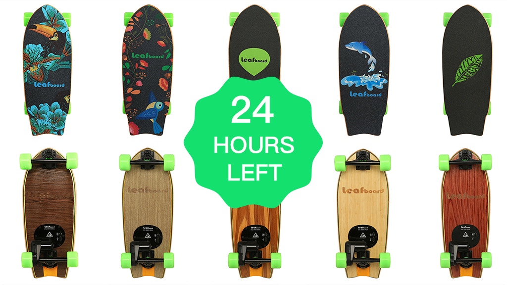 Leafboard, Super Portable and Stylish Electric Skateboard project video thumbnail