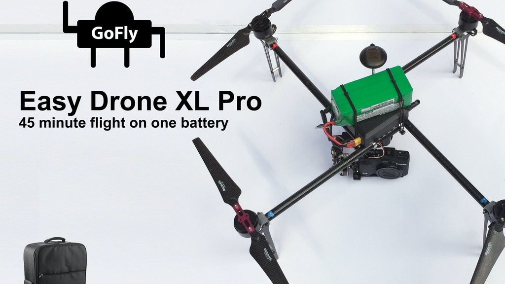 Easy Drone XL Pro - longest flying quadcopter on the market project video thumbnail