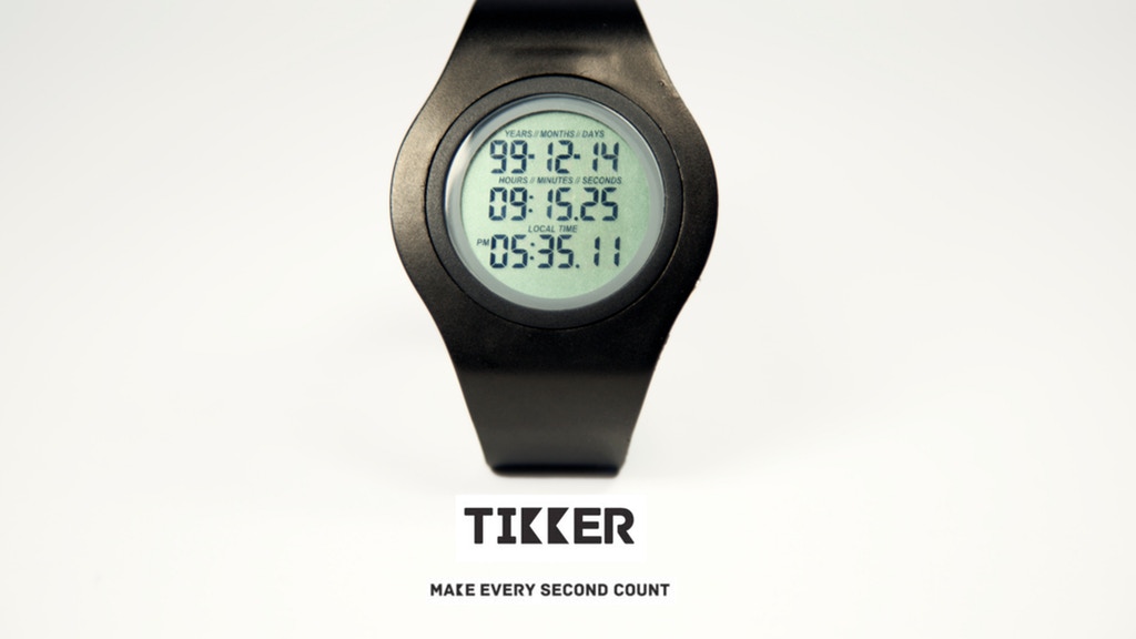 Tikker – The wrist watch that counts down your life! project video thumbnail