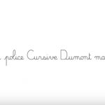 PDJ 2 Janvier : Cursive Dumont Maternelle, une police d’écriture pour les enseignants